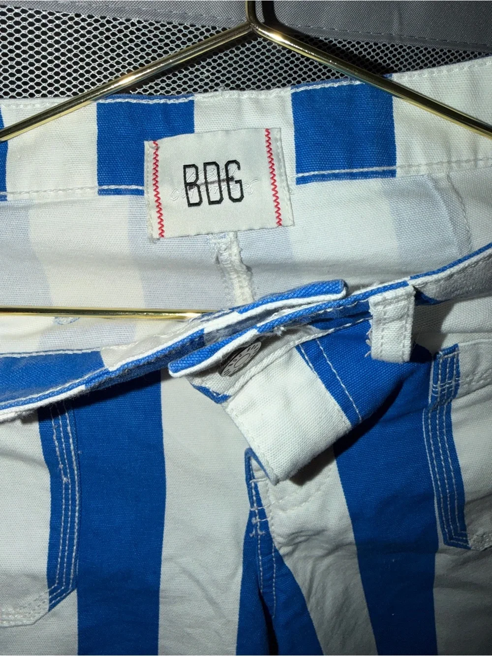 BDG Blue and White Vertical Stripe Pants never worn - Picture 2 of 4